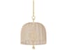 Troy Lighting Lonnie 3-Light Vintage Gold Leaf Dome Pendant