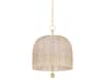 Troy Lighting Lonnie 4-Light Vintage Gold Leaf Dome Pendant