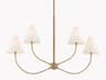 Troy Lighting Evermore 4-Light Patina Brass Empire Chandelier
