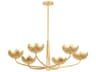 Troy Lighting Arcata 6-Light Vintage Gold Leaf Chandelier