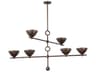Troy Lighting Vishal 6-Light Black Patina Gold Chandelier