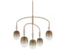 Troy Lighting Harvey 5-Light Patina Brass Tiered Chandelier