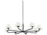 Troy Lighting Ozias 8-Light Black Candelabra Empire Chandelier