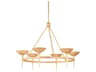 Troy Lighting Cecilia 6-Light Gold Bowl Chandelier