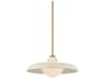Troy Lighting Gustavo 1-Light Off White Bowl Round Pendant