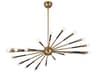 Troy Lighting Obie 22-Light Patina Brass Bronze Sputnik Chandelier
