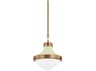 Troy Lighting Maxton 1-Light Patina Brass Soft Sand Bowl Pendant