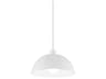 Troy Lighting Tygo 1-Light White Dome Pendant