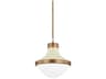 Troy Lighting Maxton 1-Light Patina Brass Soft Sand Bowl Pendant