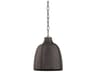 Troy Lighting Flint 1-Light Blackened Graphite Gray Bell Mini Pendant
