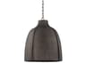 Troy Lighting Flint 1-Light Blackened Graphite Gray Bell Pendant