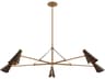 Troy Lighting Andersen 5-Light Patina Brass Bronze Chandelier