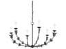 Troy Lighting Florian 6-Light Black Candelabra Chandelier