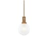 Troy Lighting Tobias 1-Light Patina Brass Globe Mini Pendant