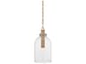 Troy Lighting Kori 1-Light Patina Brass Cylinder Mini Pendant