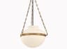 Troy Lighting Paradigm 1-Light Patina Brass Bowl Pendant