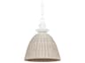 Troy Lighting Kahn 1-Light Gesso White Dome Pendant