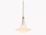 Troy Lighting Era 1-Light Patina Brass Bowl Pendant