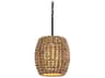 Troy Lighting Conga 1-Light Tidepool Bronze Cylinder Mini Pendant