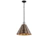 Troy Lighting Solana 1-Light Earthen Bronze Glass Empire Pendant