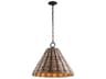 Troy Lighting Solana 1-Light Earthen Bronze Glass Empire Pendant