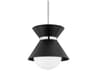 Troy Lighting Scout 1-Light Soft Black Polished Nickel Pendant