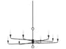 Troy Lighting Orson 8-Light Black Iron Candelabra Chandelier