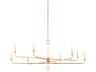 Troy Lighting Orson 8-Light Vintage Gold Leaf Candelabra Chandelier