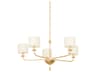 Troy Lighting Osmond 5-Light Vintage Gold Leaf Drum Chandelier