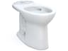 TOTO Drake Elongated Universal Height Tornado Flush Cotton White Toilet Bowl with 10 Inch Rough-In and Cefiontect