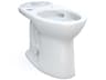 TOTO Drake Elongated Universal Height Tornado Flush Cotton White Toilet Bowl with 10 Inch Rough-In, Cefiontect, and Washlet+ Ready