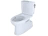 TOTO Vespin-II 1G 2-Piece Elongated Universal Height Cotton White Skirted Toilet with Cefiontect and Right-Hand Trip Lever