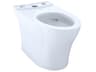 TOTO Aquia-IV Elongated Universal Height Skirted Cotton White Toilet Bowl with Cefiontect