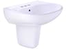 TOTO Supreme Oval Wall-Mount Bathroom Sink with Cefiontect and Shroud