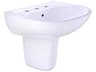 TOTO Supreme Oval Wall-Mount Bathroom Sink with Cefiontect and Shroud