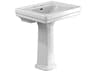 TOTO Promenade Rectangular Pedestal Bathroom Sink for 4 inch Center Faucets