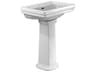 TOTO Promenade Rectangular Pedestal Bathroom Sink for Single Hole Faucets