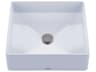 TOTO Arvina Cotton White Square Vessel Fireclay Bathroom Sink