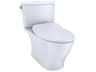 TOTO Nexus 2-Piece Elongated Universal Height Cotton White Toilet with Cefiontect and SS234 SoftClose Seat, Washlet+ Ready