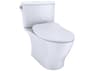 TOTO Nexus 1G 2-Piece Elongated Universal Height Cotton White Toilet with Cefiontect and SS234 SoftClose Seat, Washlet+ Ready
