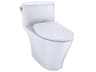 TOTO Nexus 1-Piece Elongated Universal Height Cotton White Toilet with Cefiontect and SS234 SoftClose Seat, Washlet+ Ready