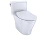 TOTO Nexus 1G 1-Piece Elongated Universal Height Cotton White Toilet with Cefiontect and SS234 SoftClose Seat, Washlet+ Ready