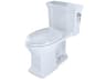 TOTO Promenade-II 1-Piece Elongated Universal Height Cotton White Toilet with Cefiontect and Right-Hand Trip Lever