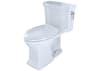 TOTO Promenade-II 1G 1-Piece Elongated Universal Height Cotton White Toilet with Cefiontect and Right-Hand Trip Lever