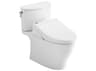 TOTO Nexus Washlet+ 2-Piece Elongated Cotton White Toilet with C5 Bidet Seat
