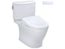 TOTO Nexus Washlet+ Cotton White 2-Piece Elongated Toilet with S7 Contemporary Bidet Seat