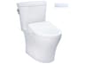 TOTO Aquia-IV Washlet+ Arc 2-Piece Elongated Dual Flush Toilet with S7A Contemporary Bidet Seat