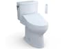 TOTO Drake-II Washlet+ 1G 2-Piece Elongated Cotton White Toilet and Washlet+ C5 Bidet Seat