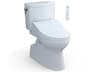 TOTO Vespin-II Washlet+ 1G 2-Piece Elongated Cotton White Toilet and Washlet+ C5 Bidet Seat
