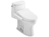 TOTO UltraMax-II Washlet+ 1-Piece Elongated Cotton White Toilet and Washlet+ C2 Bidet Seat